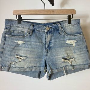 Blank NYC distressed denim shorts
